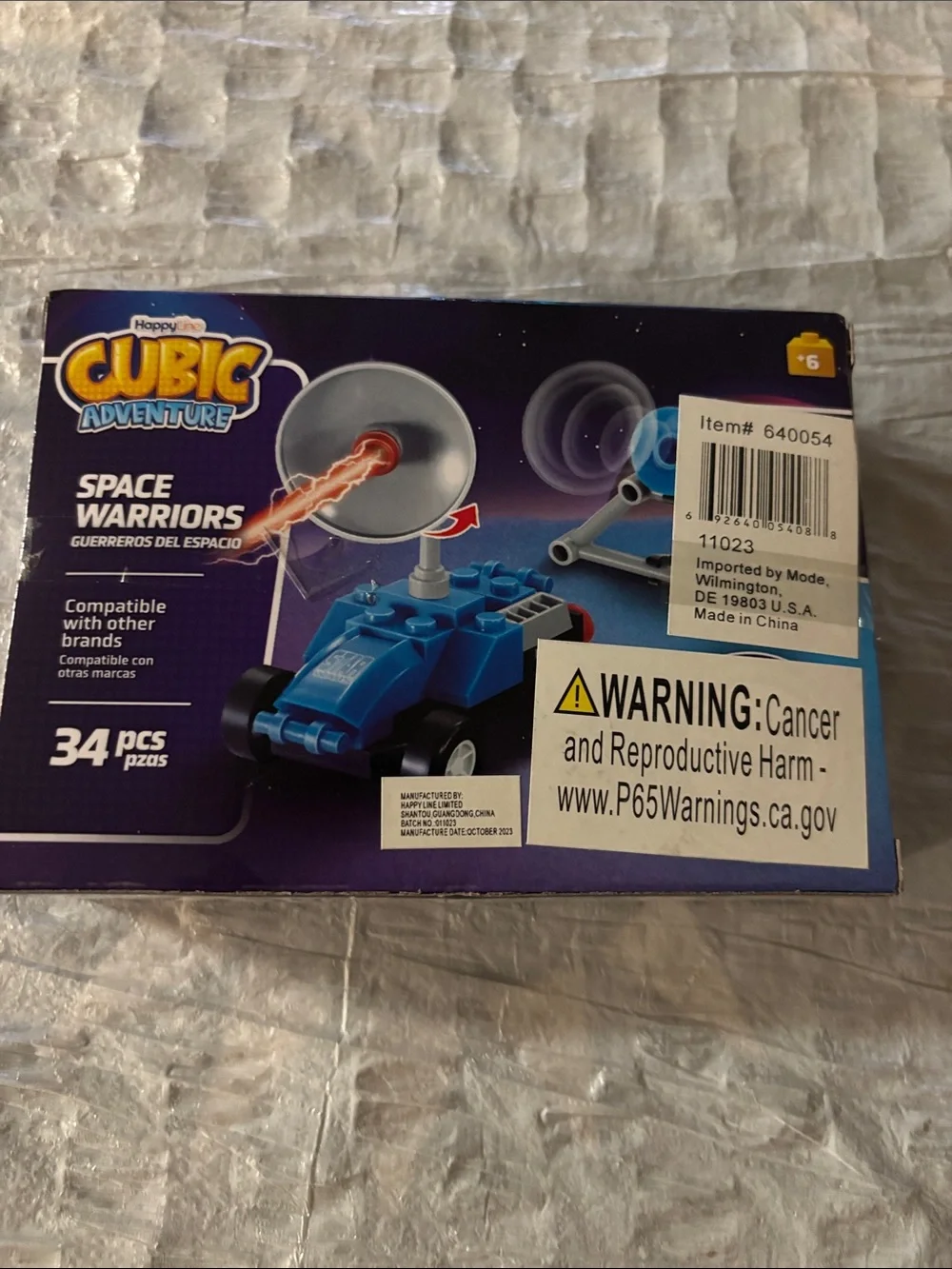 Cubic Adventure Space Warriors Blue Building Set - 34 pcs